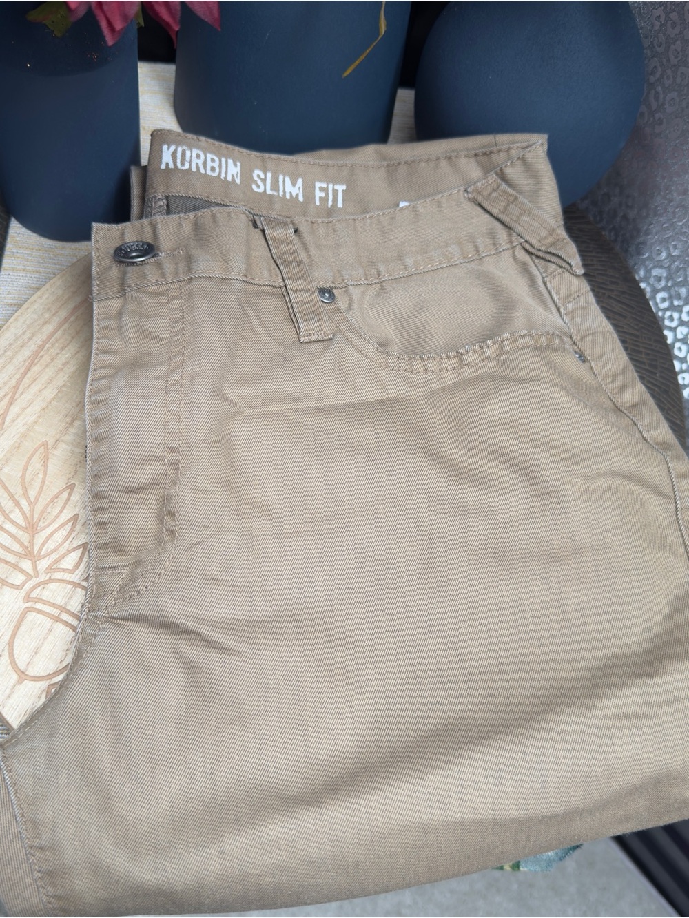 G by Guess Korbin Slim Fit Chinos in Tan